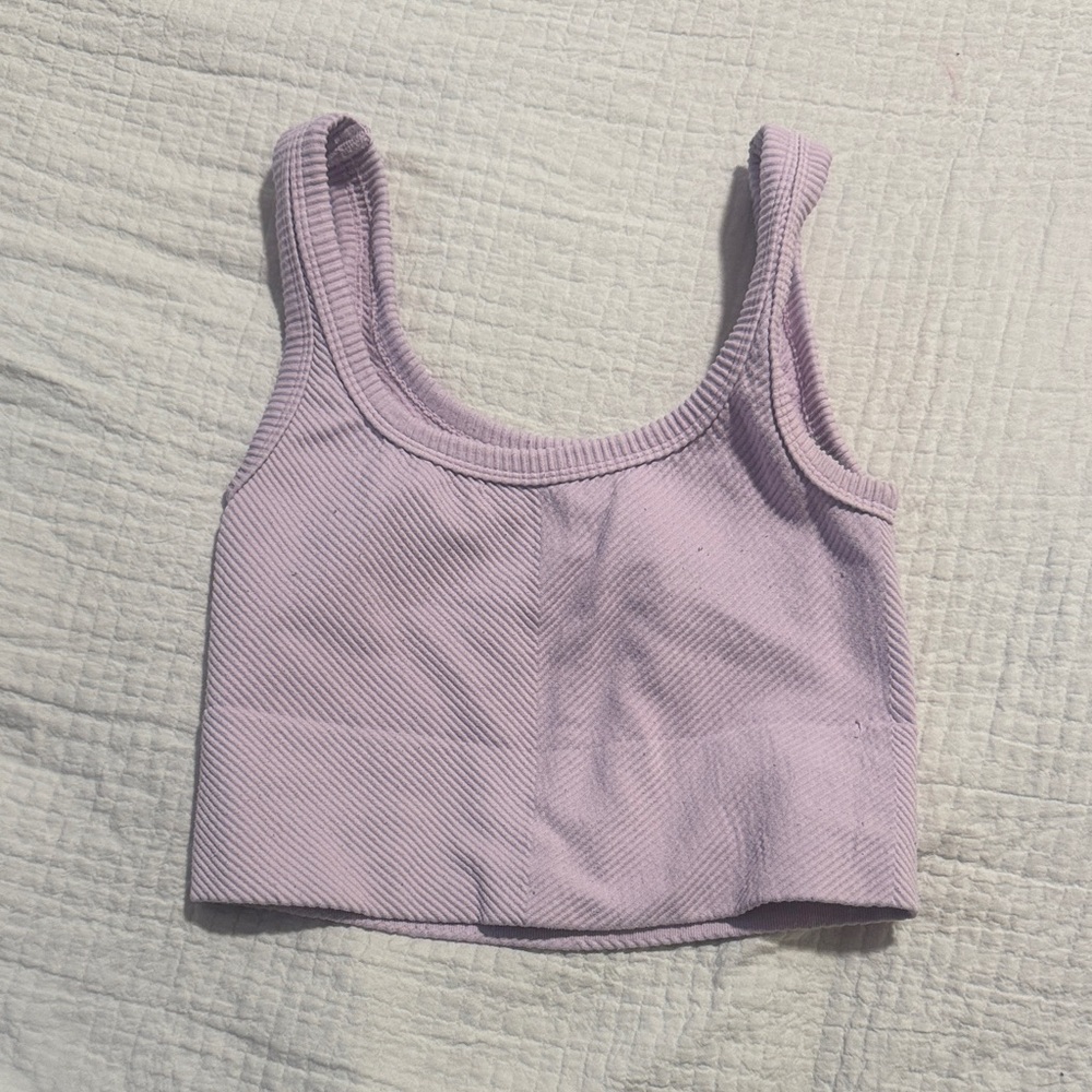 Nikibiki Lilac Ribbed Tank Top